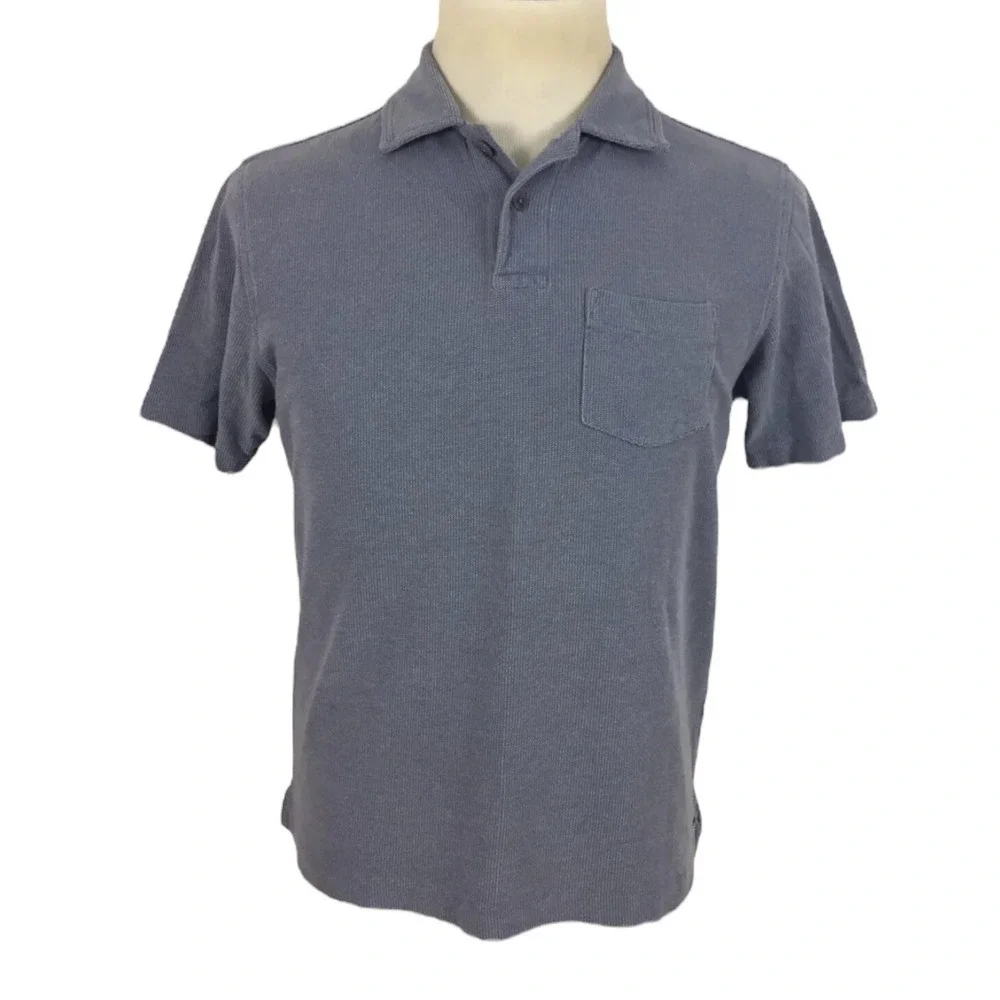 Vineyard Vines Mens Small Polo Shirt Embroidered Logo Chest Pocket Faded Look